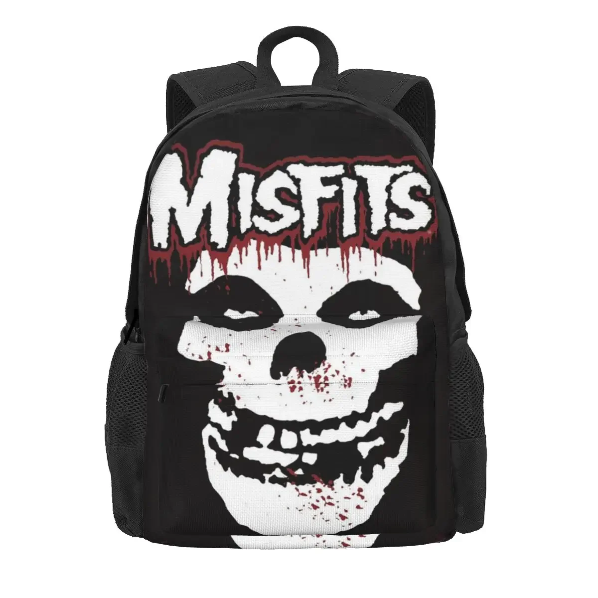 Misfits-Sacs à dos tête de mort pour garçons et filles, cartable d'école pour étudiants, sac à dos de dessin animé pour enfants, sac à dos de voyage, sac initié, grande capacité