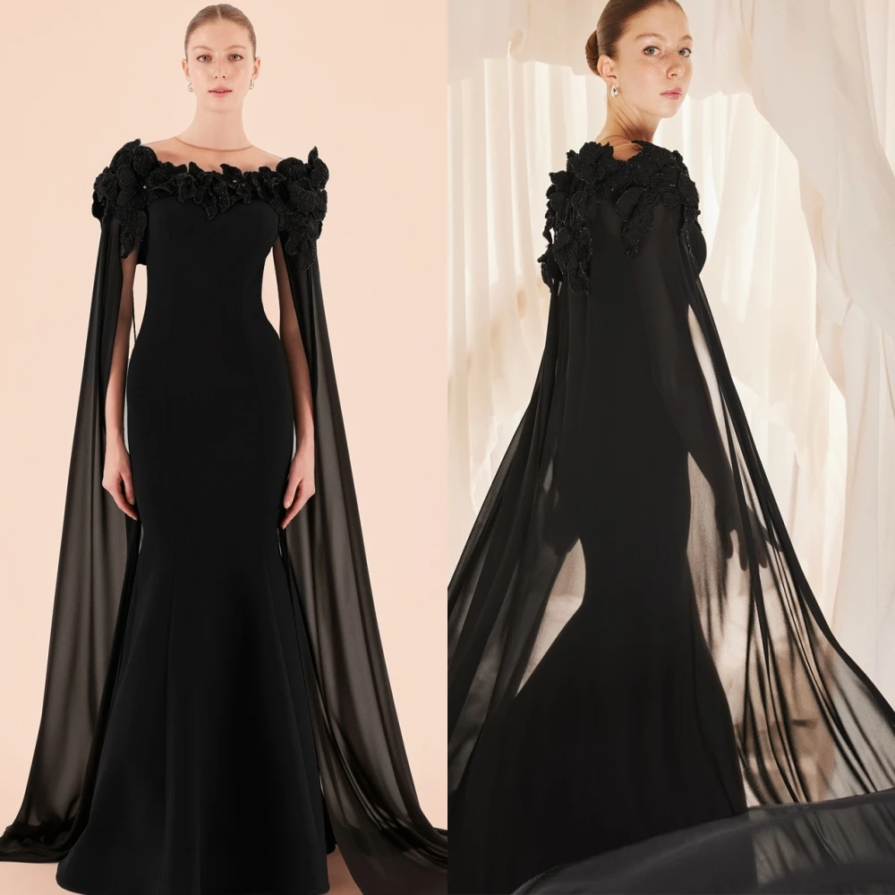 Robe de soirée sirène en Jersey, personnalisée, exquise, de luxe, avec perles, robes de bal en cristal scintillant, pour occasions spéciales