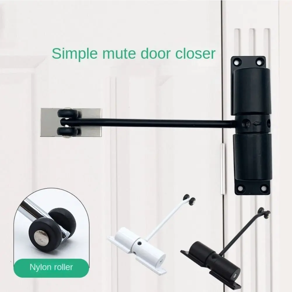 Adjustable Automatic Door Closer Stainless Steel Self Closing Door Hinge Spring Automatic Door Stopper Hardware Installation