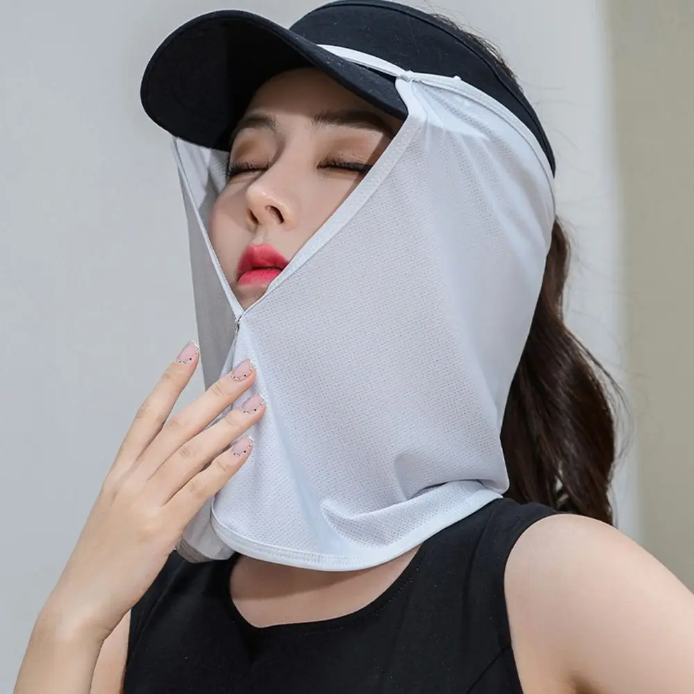 Silk Scarf Outdoor Neck Protection Face Scarves For Men For Women Face Scarf Sunscreen Veil Anti-uv Face Cover Sunscreen Mask