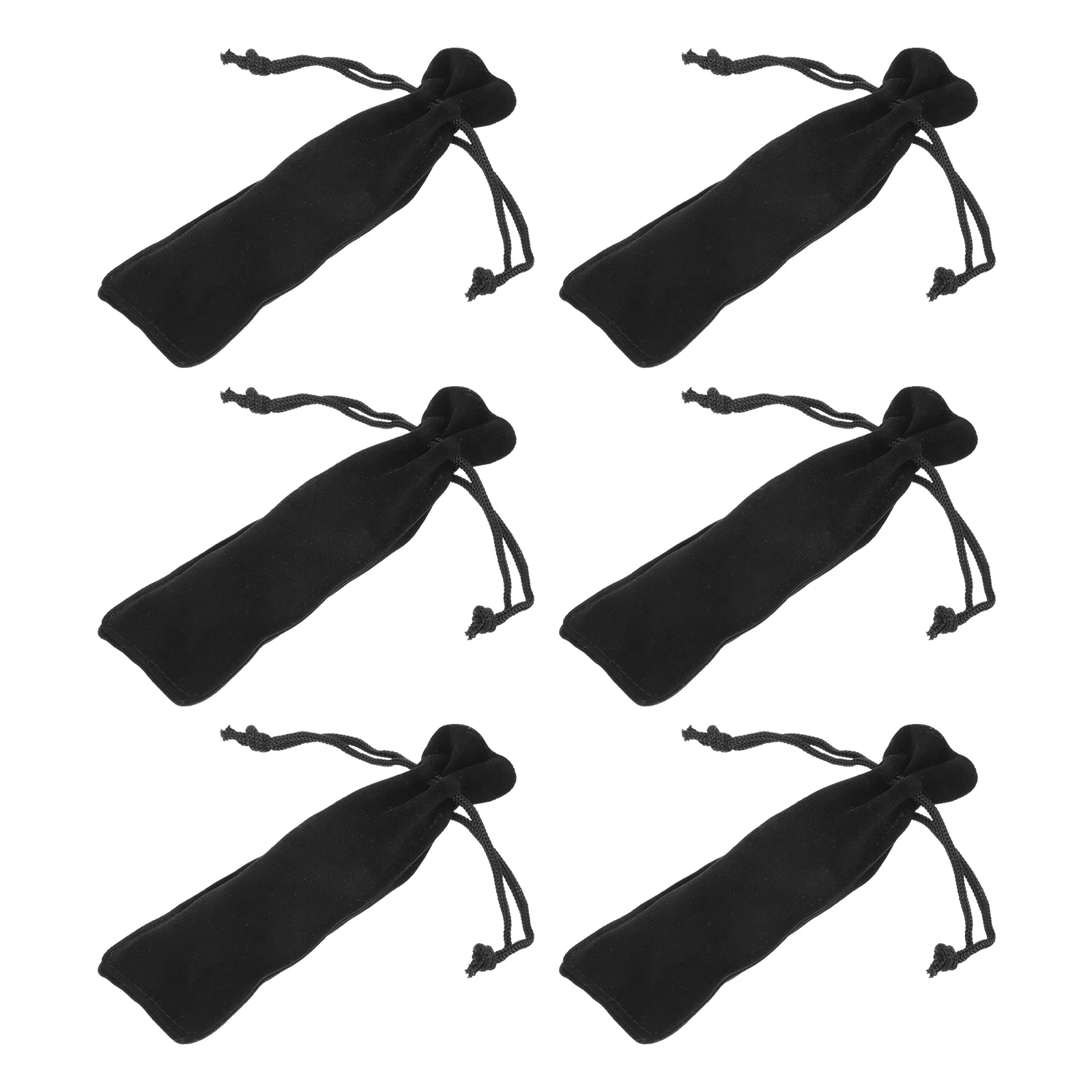 

6 Pcs Lipstick Storage Bag Double-sided Fleece Dustproof Makeup Pouch Women Travel Small Pouch Lip Gloss Bag
