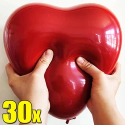 10-30pcs Red Heart Latex Balloon Valentine Day Love Heart Shape Balloons Wedding Room Birthday Party Decoration Air Balls Globos
