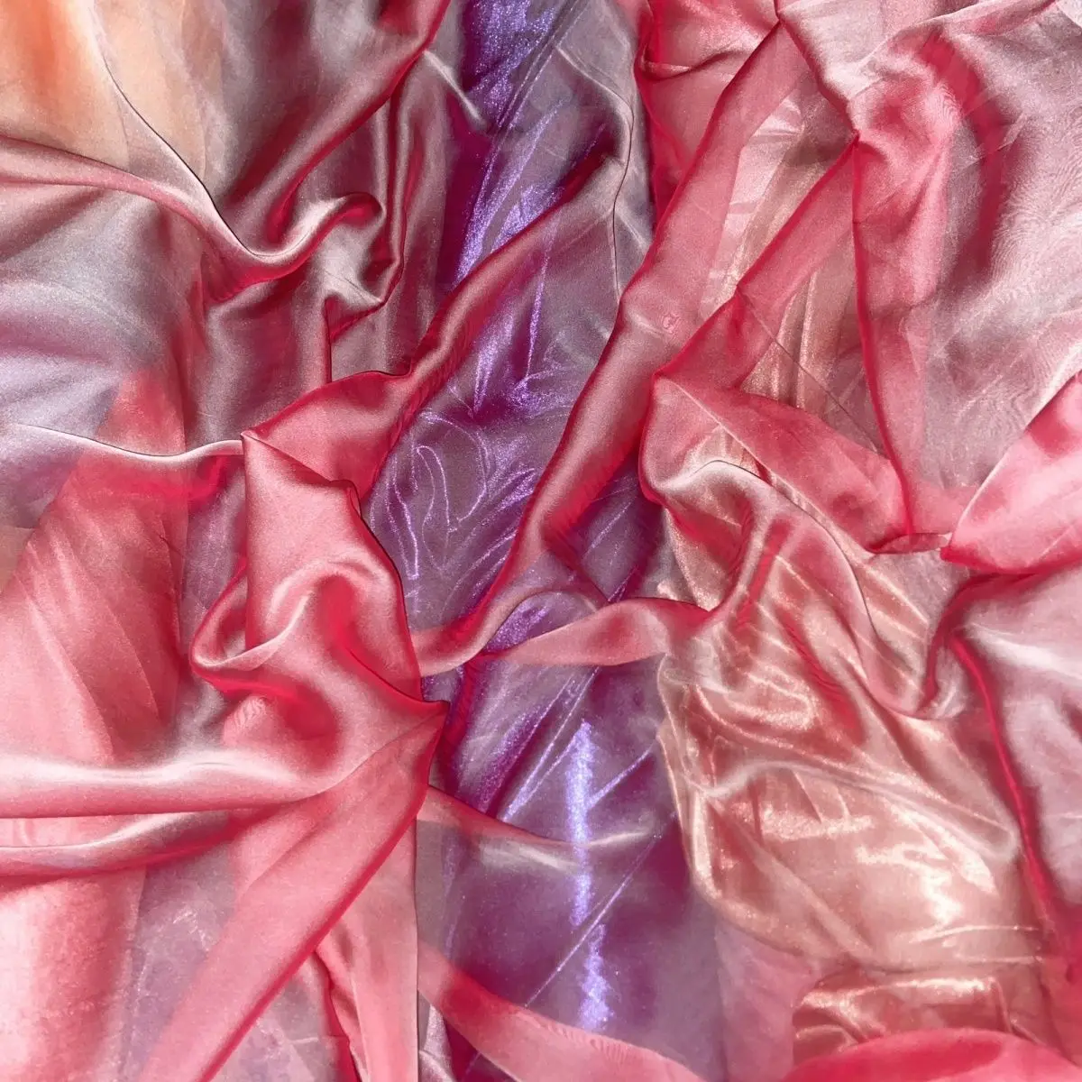 

No Pillow Cover 30D Glossy summer sheer chiffon sheet Ultra-thin mesh Ice cool bedspread quilt cover