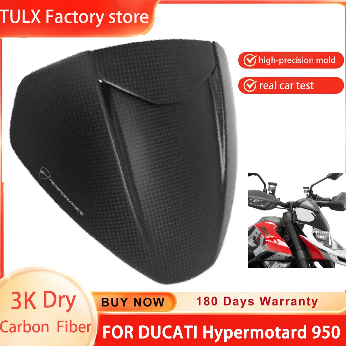 

Ветровое стекло из углеродного волокна 3K для DUCATI Hypermotard 950 2019-2024, аксессуары для мотоциклов