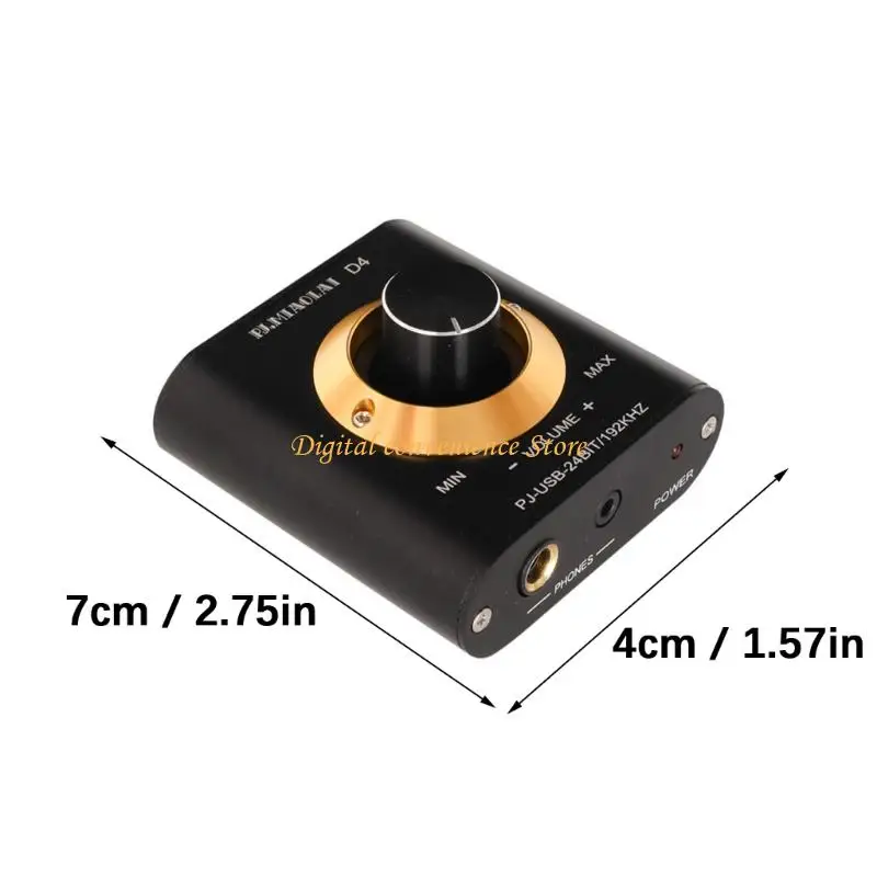 97QA USB أجهزة فك ترميز الصوت مقبض ذهبي 192 كيلو هرتز HiFi مخرج مضخم ضوت سماعات الرأس