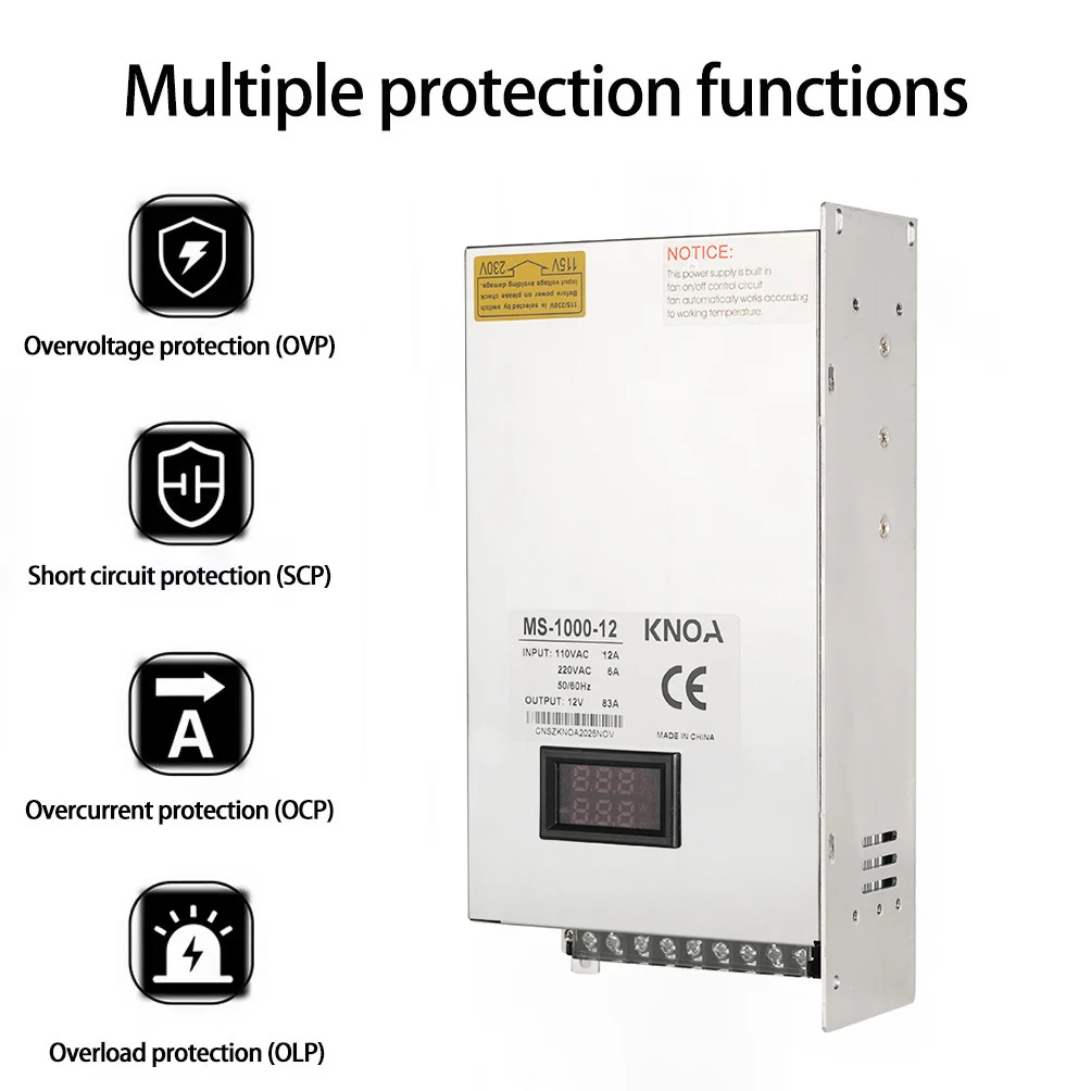 Digitalanzeige Einstellbar 500W 600W 1000W 1500W Netzteil 0-12V 24V 36V 48V 60V 72V 85V 90V 110V 150V 200V Ac zu Dc Smps – Detail 13