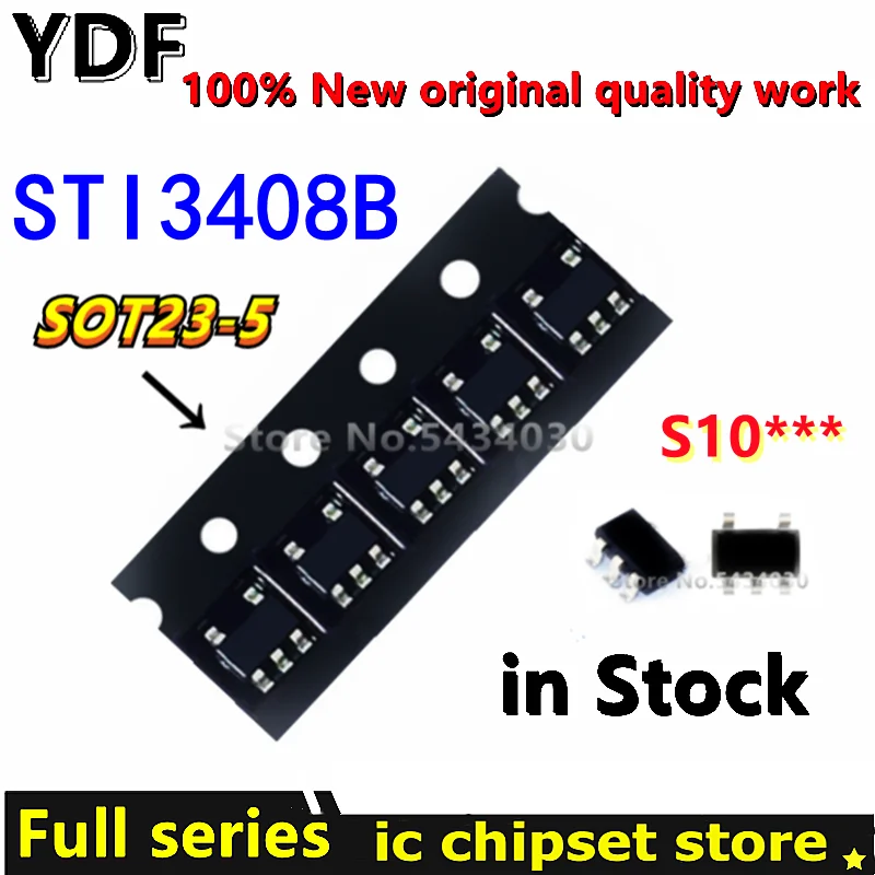 (20-100pcs) 100% New STI3408B STI3408 S10... sot23-5 Chipset