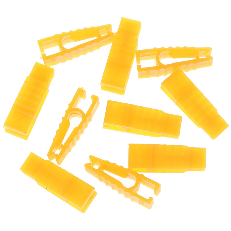 10Pcs Micro Car Fuse Puller Clip Yellow Plastic Plier Tweezers Installation Tool Automobile Extractor