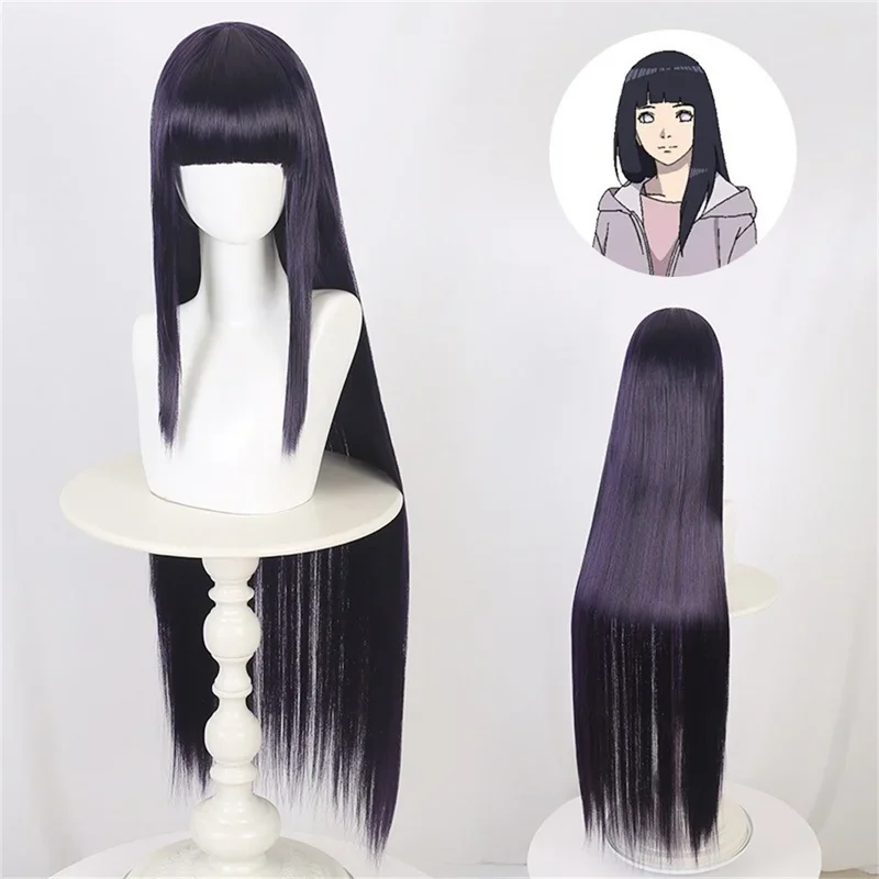 Hyuga Hinata Cosplay Costume Wig Women Outfits Halloween Carnival Party Suit Hyuuga Ninja Cosplayer