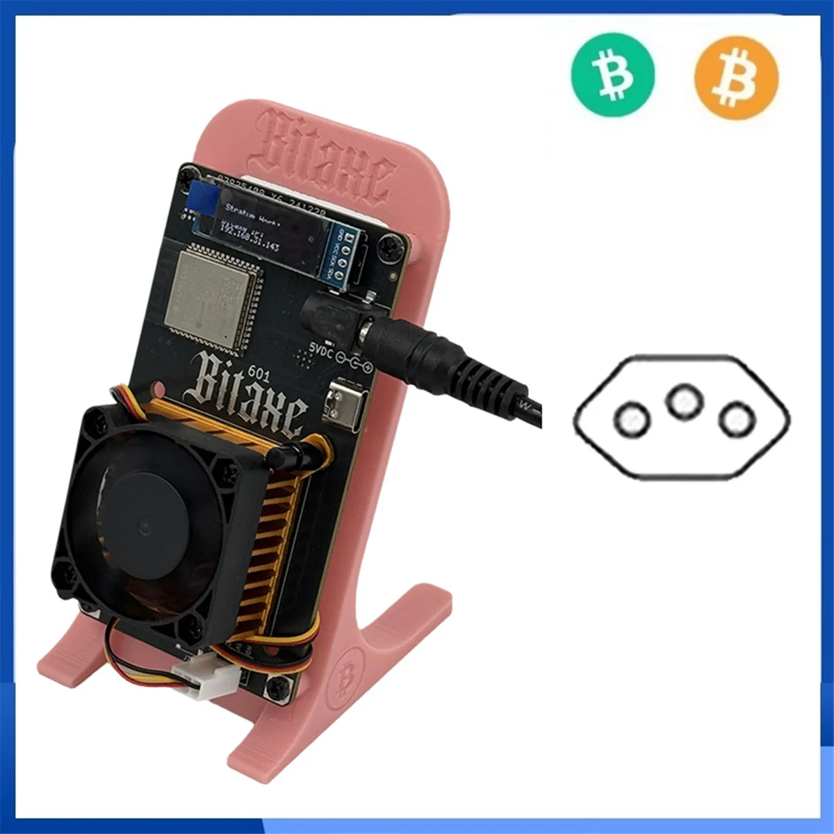 

T07CHOT-Bitaxe Gamma 601 Solo Lottery Miner 1,2TH/S BM1370 Asic Chip 18-22 Вт Bitcoin BTC Miner от Antminer S21 Pro BR PLUG