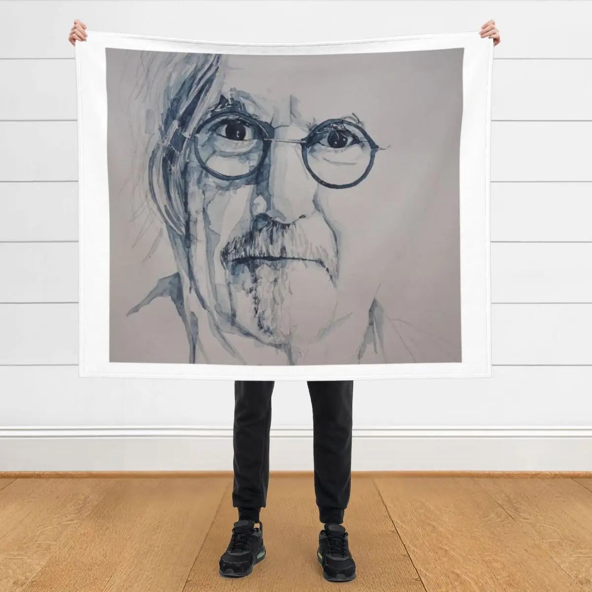 

Billy Connolly - Watercolour Throw Blanket Flannel Fabric Vintage For Sofa Thin Luxury Throw Blankets