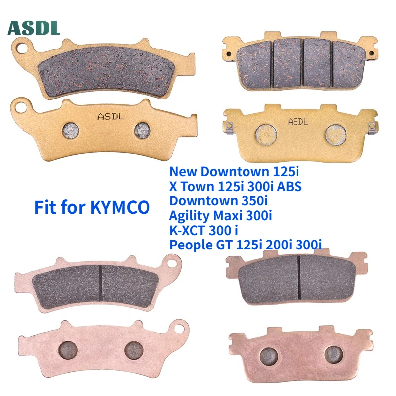 

Motorcycle Front Rear Brake Pads Disc For KYMCO New Downtown 350i X Town 125i 300i Agility Maxi 300i K-XCT People GT 125 i 200i