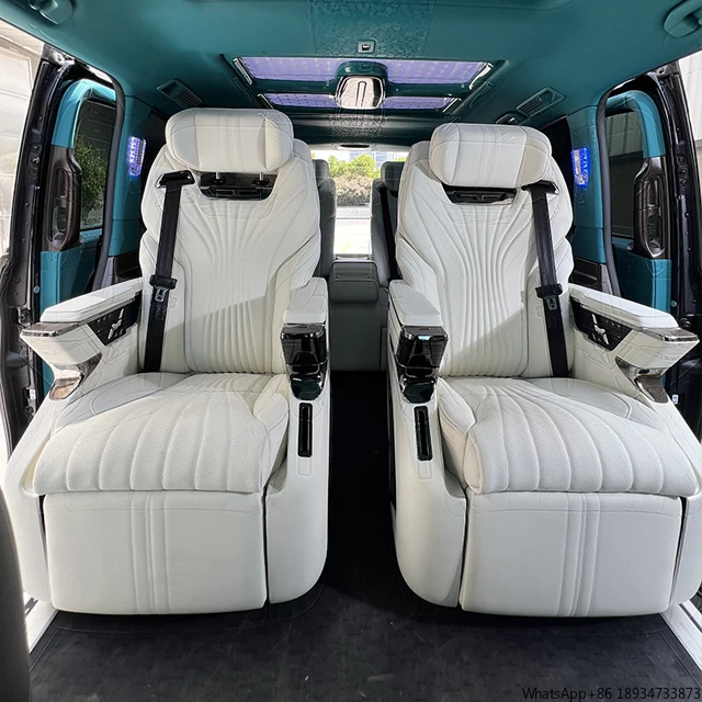 2024 Hot Style Luxury Van seat car Interior accessories leather chair VIP Electric city minibus seat for  Mercedes Benz V-Class