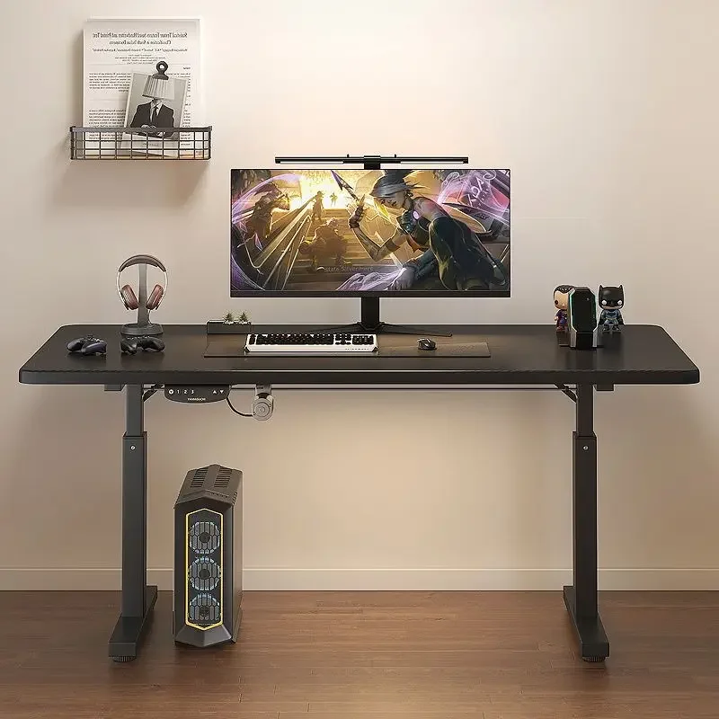 Lifting computer desk Office e-sports Computer Thickened and reinforced Household learning Manual desk