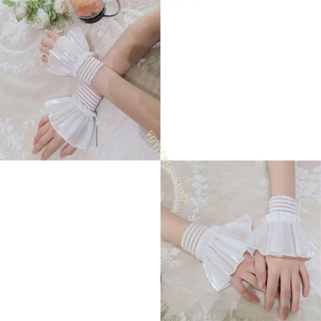 ข้อมือข้อมือยืดข้อมือ 1 แพร์เลเยอร์แขนเสื้อแขนเสื้อยืดหลายสี D08E