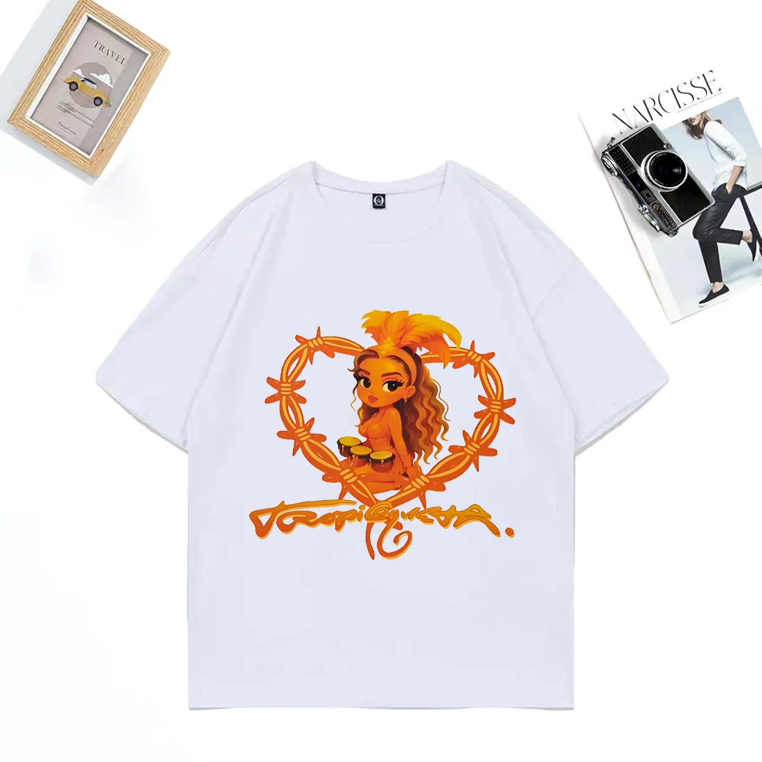 

Singer Karol G Tropicoqueta Graphics T-shirt Men Women's vintage clothing Fashion Tshirts 2025 Cute Cotton Short Sleeve t-shirts