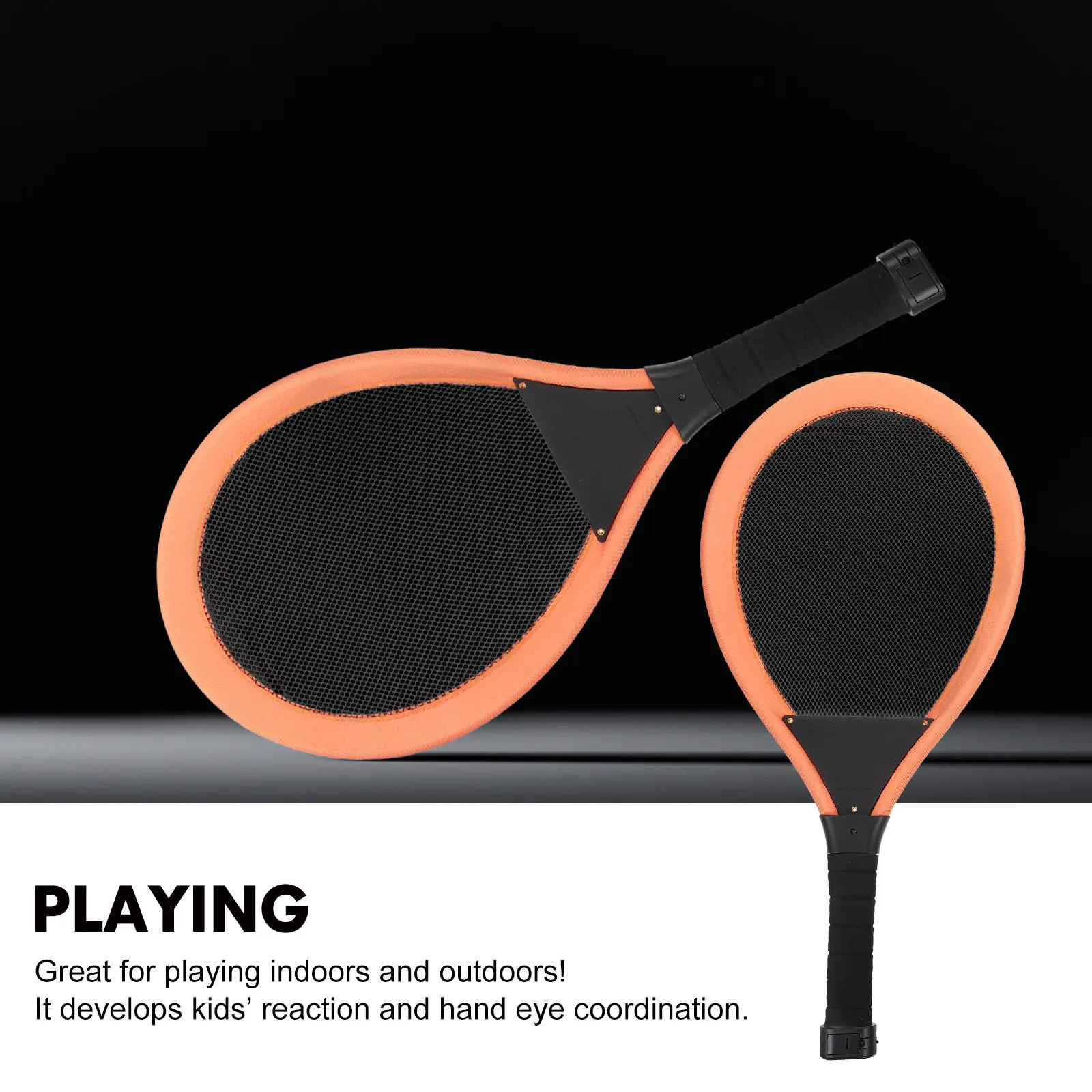 

Набор детских ракеток для бадминтона с сеткой и легким механизмом отбивания, портативный, для школы и сада, улучшает навыки игры