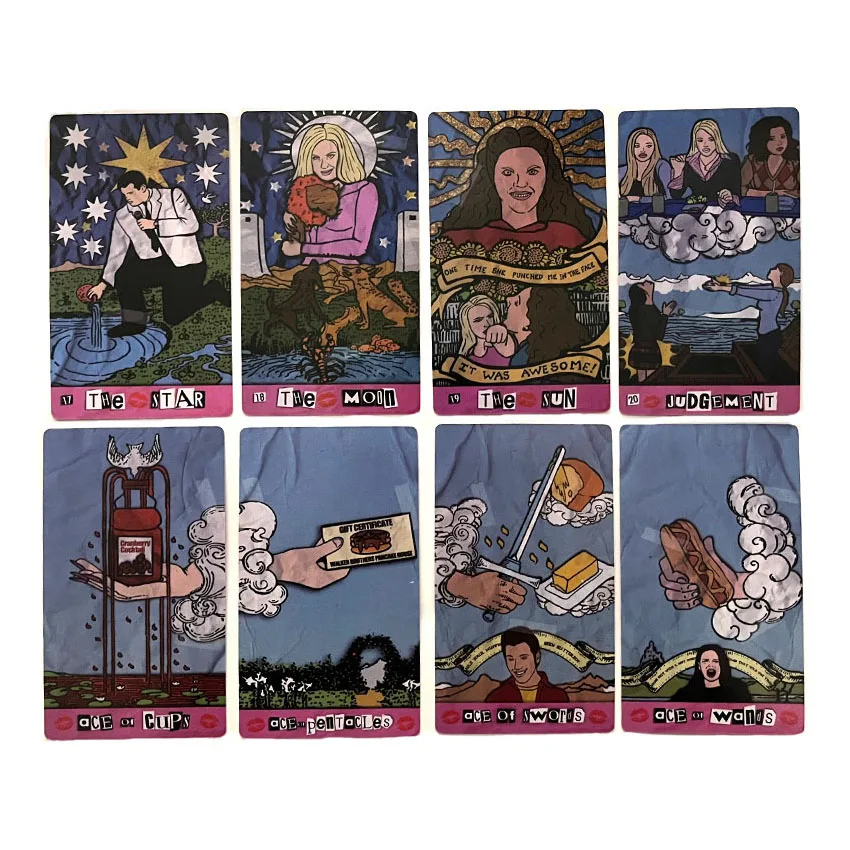 12x7cm  A MEAN Girls Tarot Card Games