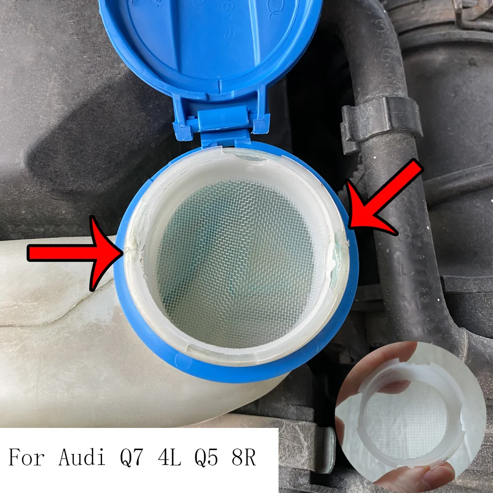 1Pc NEW Car Windshield Washer Fluid Reservoir Tank Filler Strainer For Audi Q7 4L 2006 - 2015 Audi Q5 8R 08-16 8Z0955485