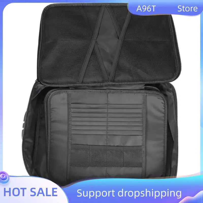 

A96T 3X Organizer Bag Fireproof Document Bag With Lock Portable Filing Storage Box Holder For Document File Passport