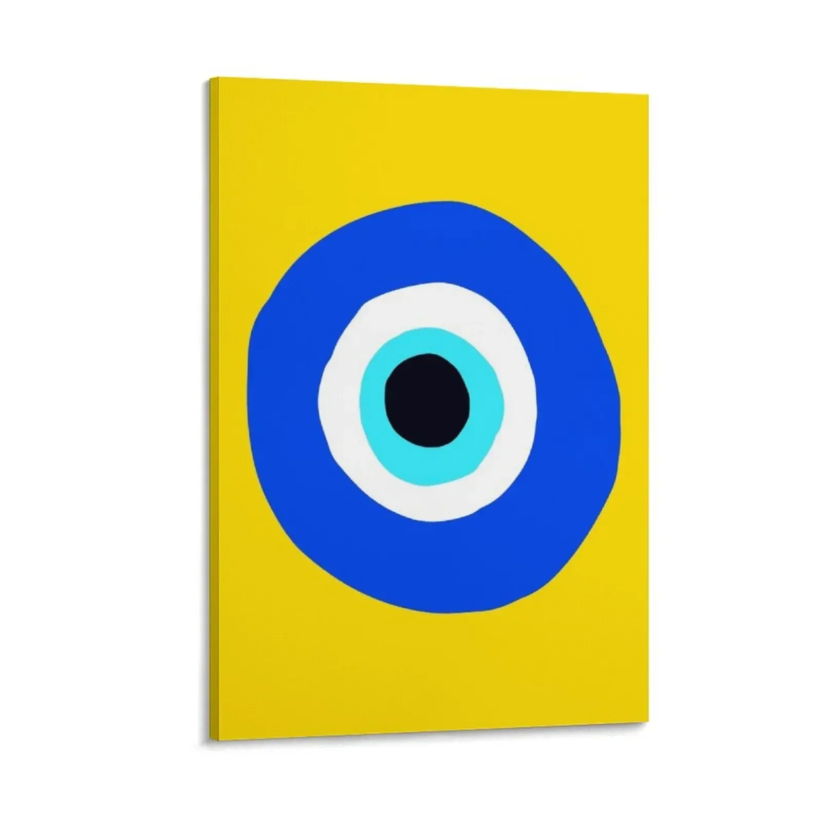 

Evil Eye Symbol on Yellow Canvas Painting Decorative picture wall art canvas painting home decors accessories