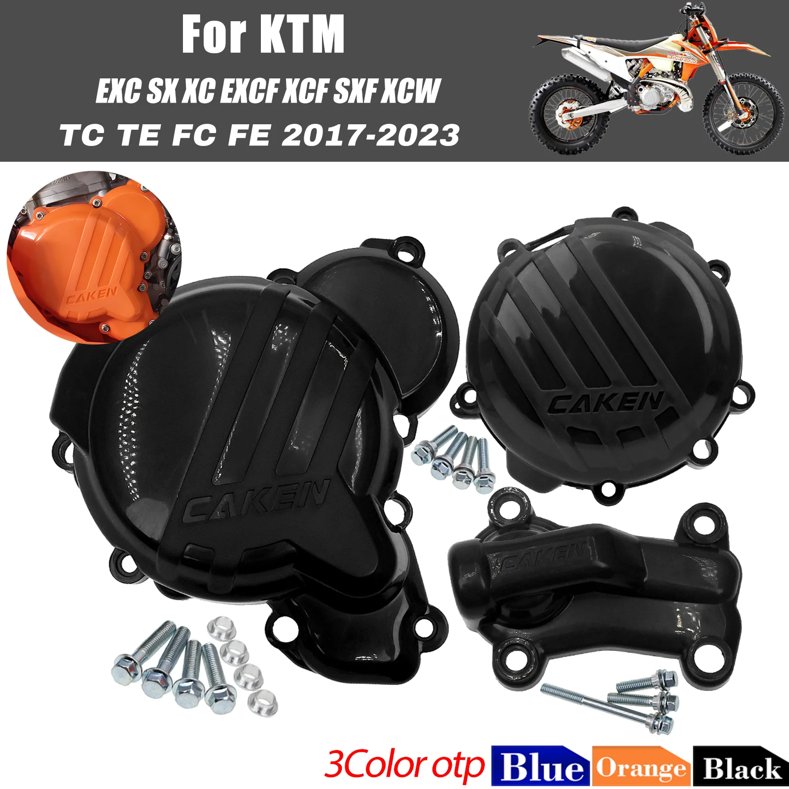 Anti-Fall Clutch Guard Water Pump Ignition Protector For KTM Husqvarna TE i TC EXC 250-300 Offroad Motorcycle Modification Parts