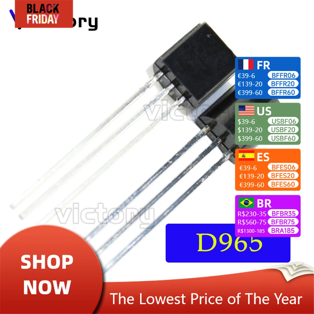 10PCS 2SD965 D965 TO-92 TO92 triode transistor new original