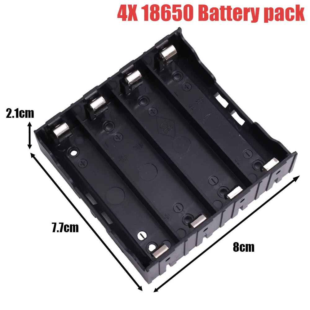 Lithium Batterij 3.7V 18650 Diy Plug-In Batterij Box Met Pin Type Batterij Houder Power Hoesjes Batterijhouder Container 1x 2x 3x 4x