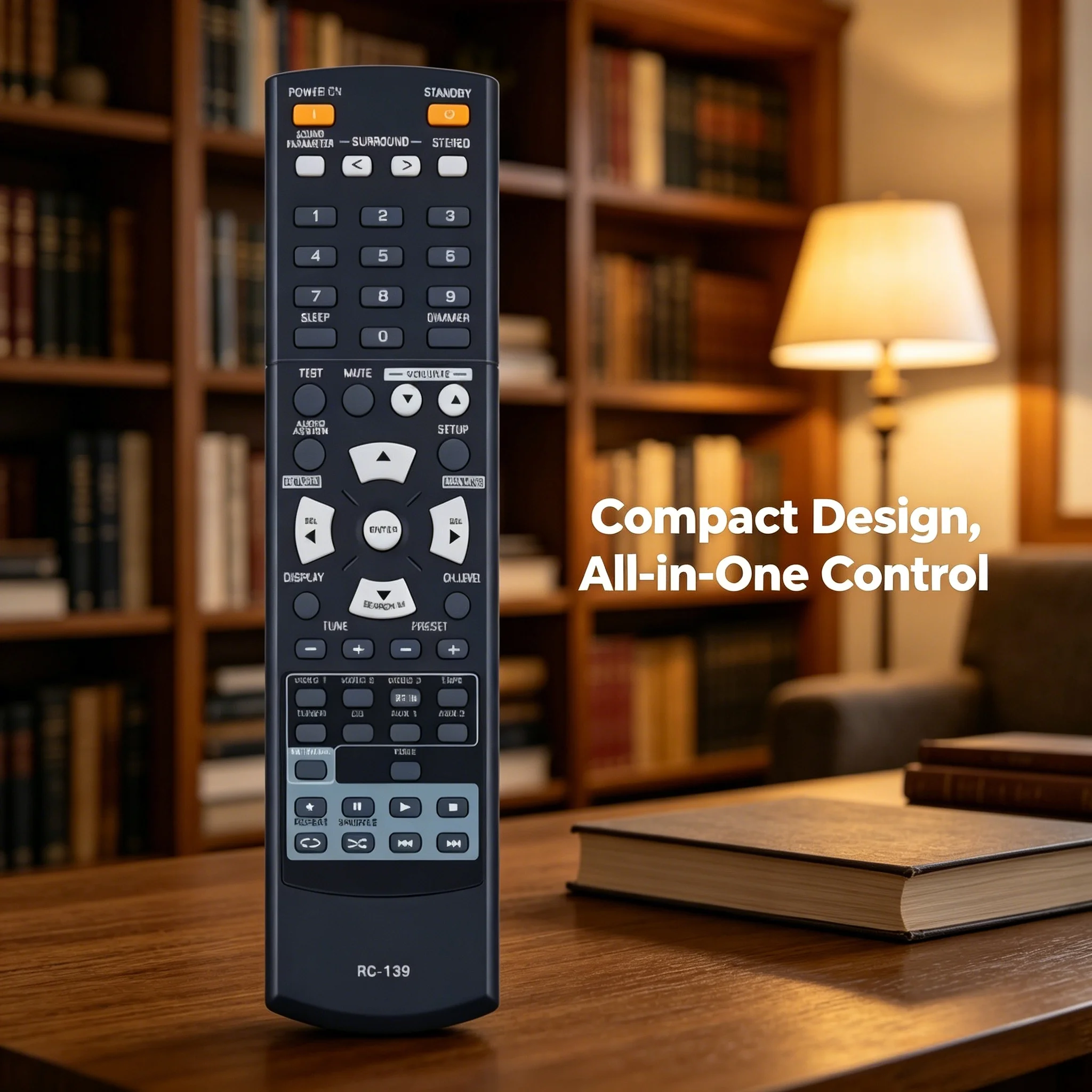 RC-139 Remote Control for Sherwood RD-606i RD-6506 AV Receiver Audio Video System Direct Use