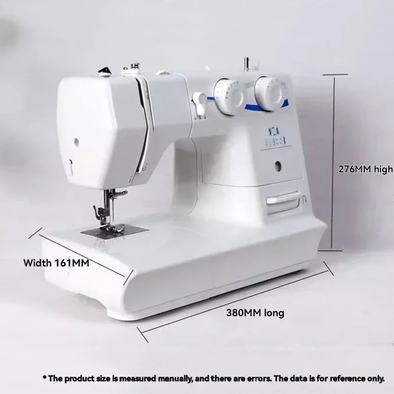 Heavy Duty Sewing Machine 8 Built-in Stitches Metal Frame Twin Needle Multifunctional 60W Household Novice Overlock Sewing Tools