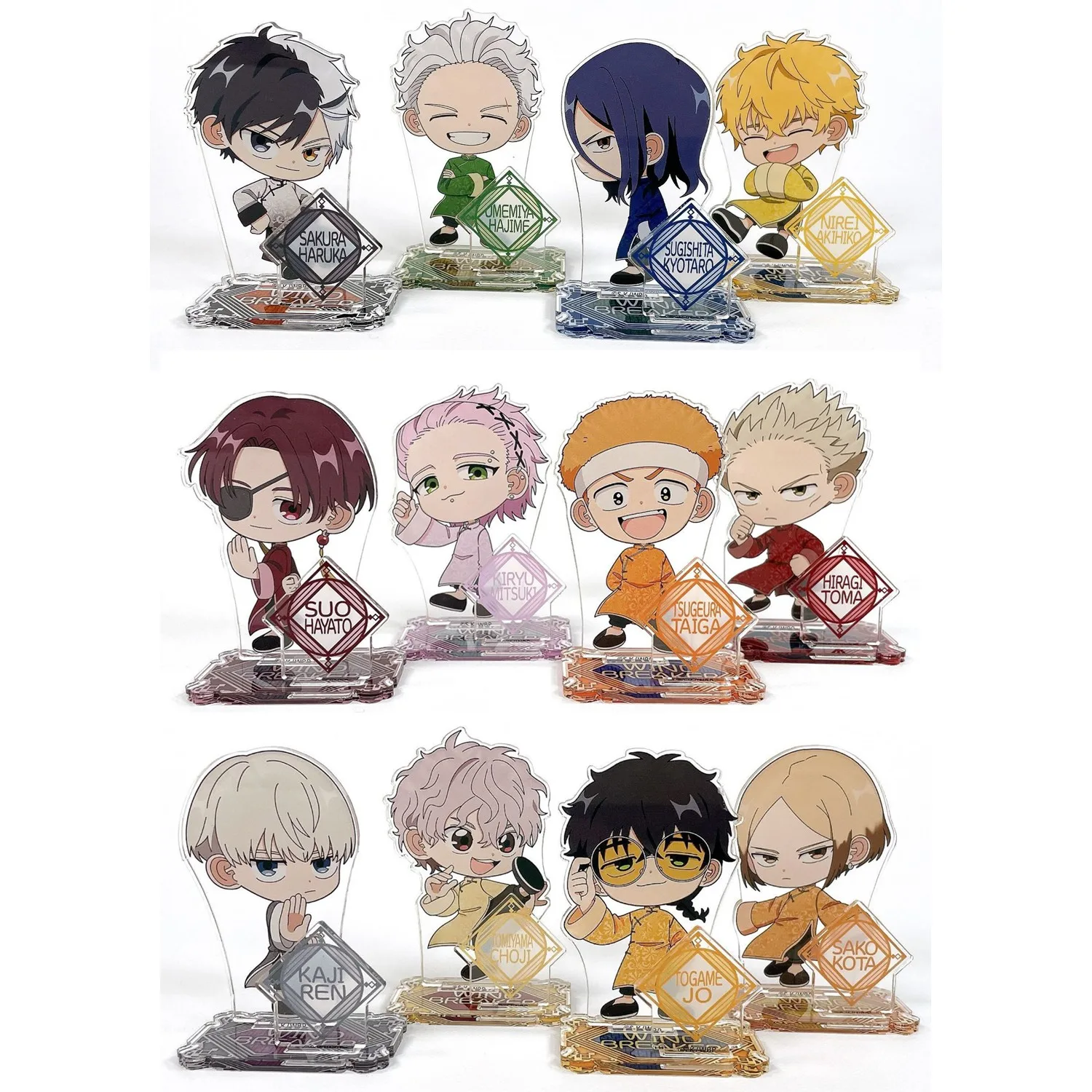 

Anime WIND BREAKER Sakura Haruka Suo Hayato KAJI REN Tomiyama Choji Togame Jo Kiryu Mitsuki Sako Kota Cosplay Sign Acrylic Stand