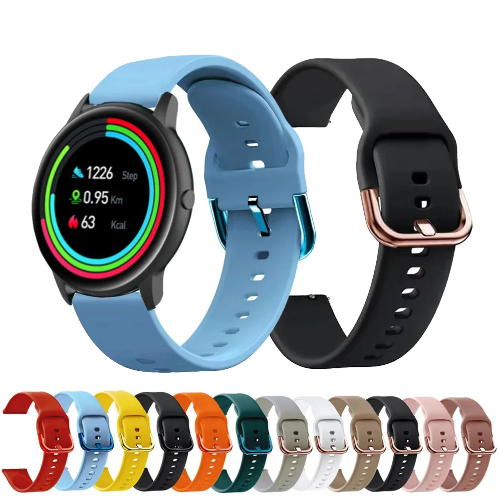 22mm Sports Band For IMILAB KW66/W12 Smart Watch Silicone Strap For YAMAY SW022/Realme Watch 2 3 S Bracelet Correas reloj