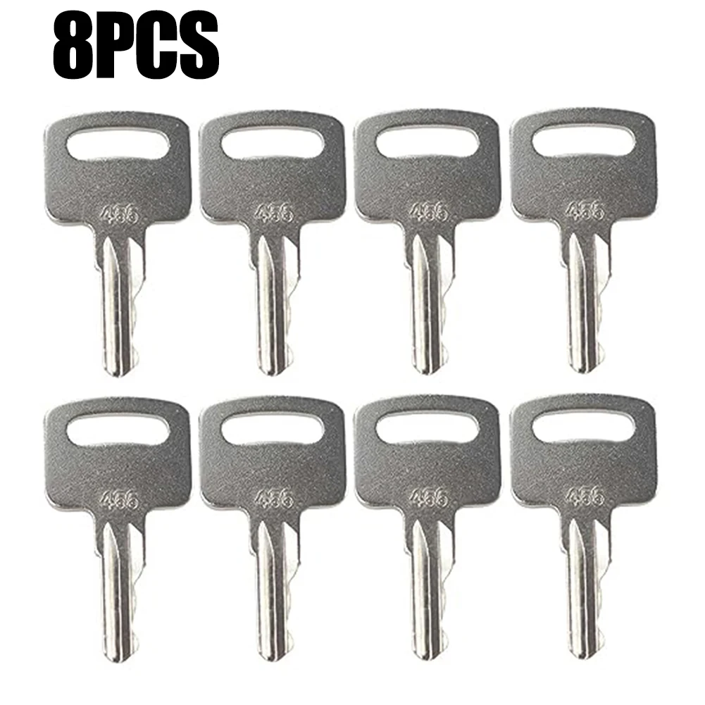 

8Pcs 455 Key Common Ignition Keys Suitable For Heavy Construction Machinery Equipment For Forklifts And Elevators