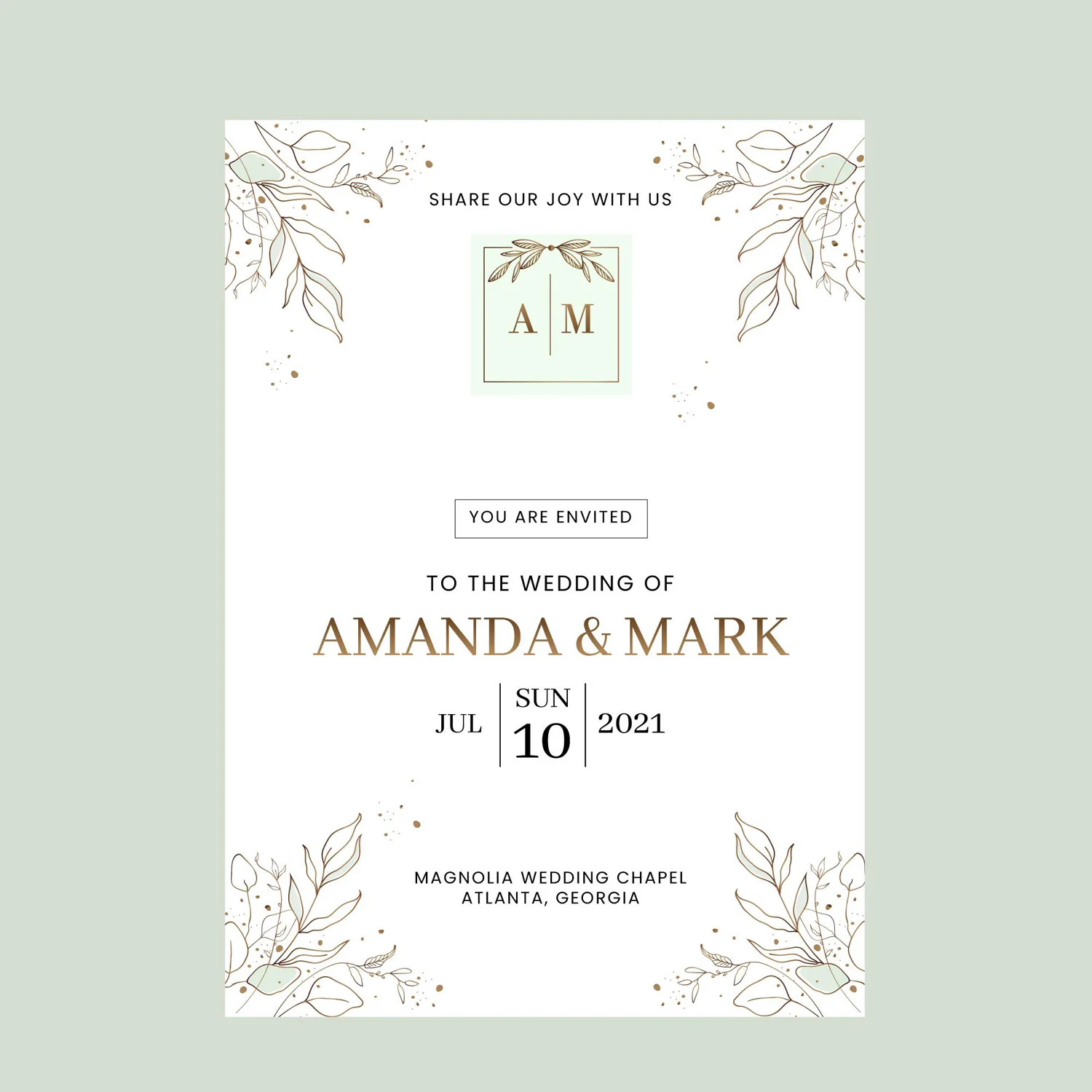 20/100pcs Personalized Wedding Invitation Card Custom Wedding Invitations Photo Floral Save the Date Wedding Invitations