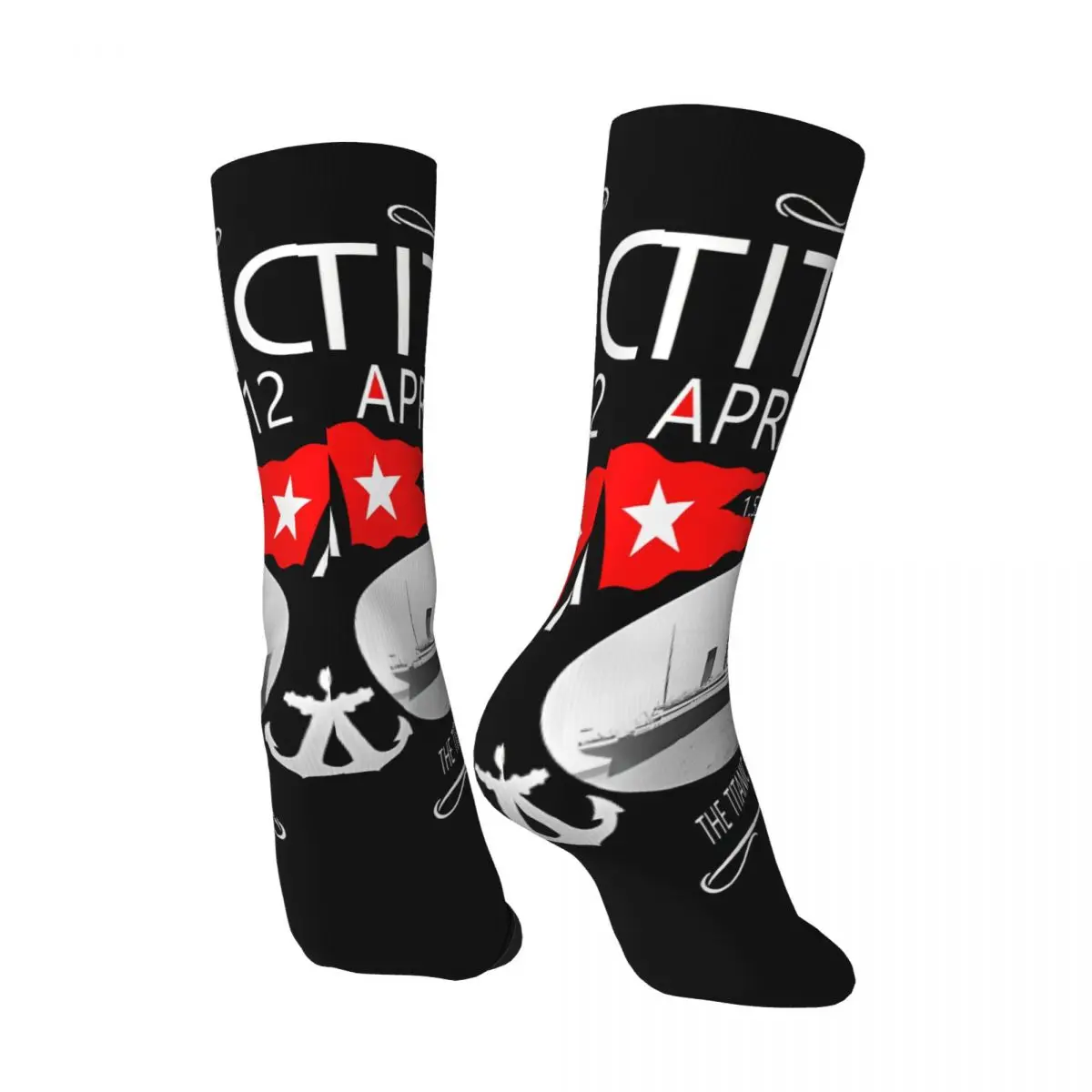 Happy Funny Men's compression Socks Adorable Vintage Harajuku Titanic Hip Hop Novelty Casual Crew Crazy Sock Gift Printed