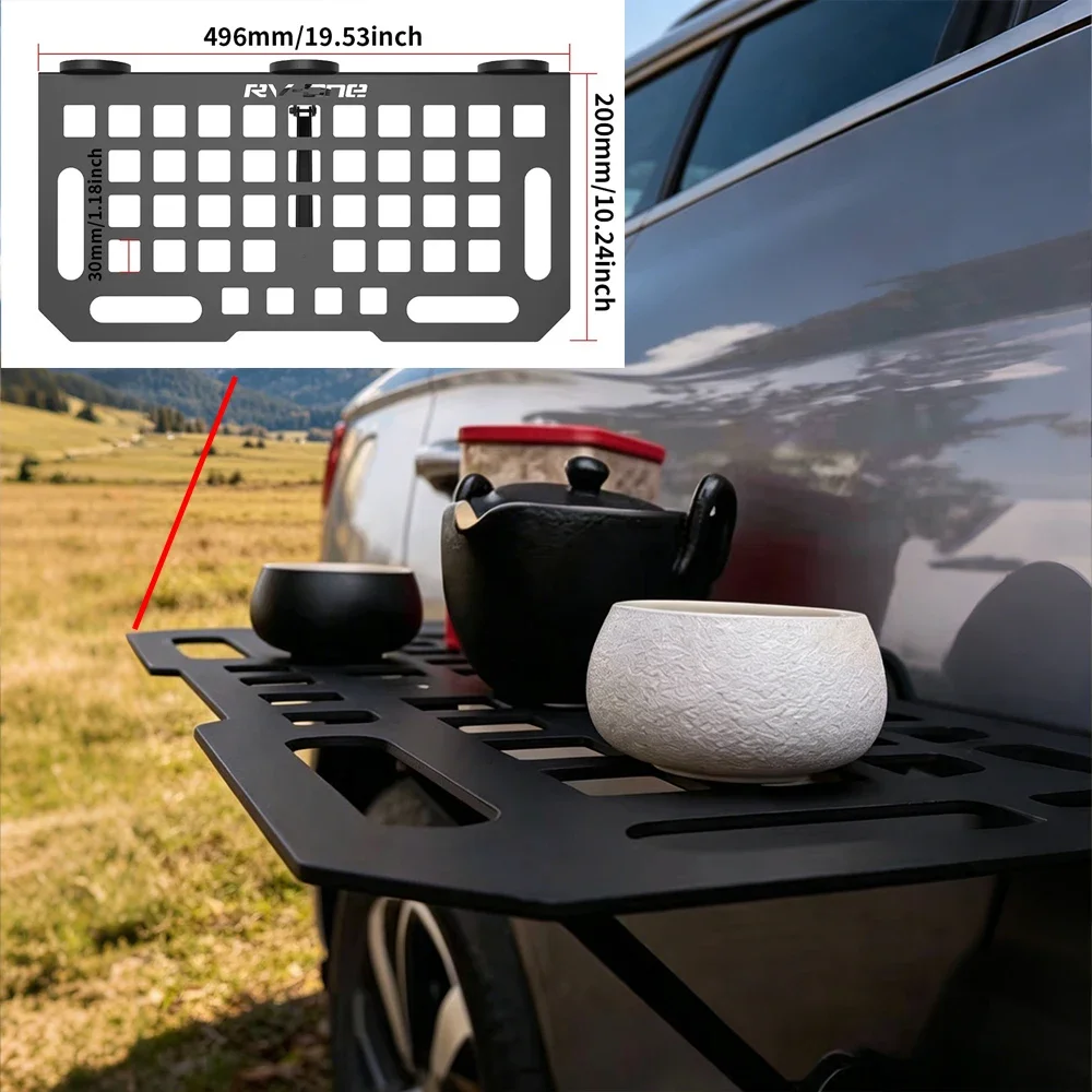 Magnetische Seitentafel für Autotüren, Abnehmbarer Campingtisch für SUV und Offroad, Tragbarer Outdoor-Essenshalter für Picknick und Reisen