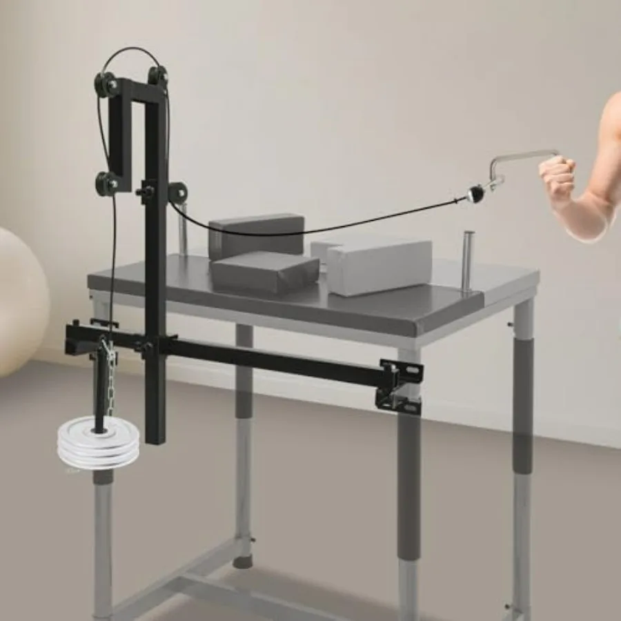 معدات تدريب مصارعة الذراع الاحترافية مع بكرات ناعمة ومقبض مريح للاستخدام المنزلي وصالة الألعاب الرياضية بسعة 440 رطلًا #5