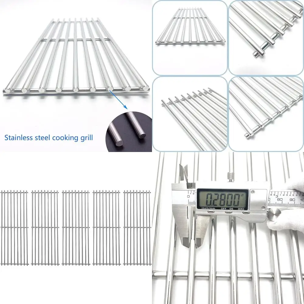 

Решетки из нержавеющей стали 17-3/8 дюйма с 5 секциями для газовых грилей - подходят для моделей 540, 590, 590-S, 6133-84, 6133-87, 6130-54, 6130-57, 7130-64