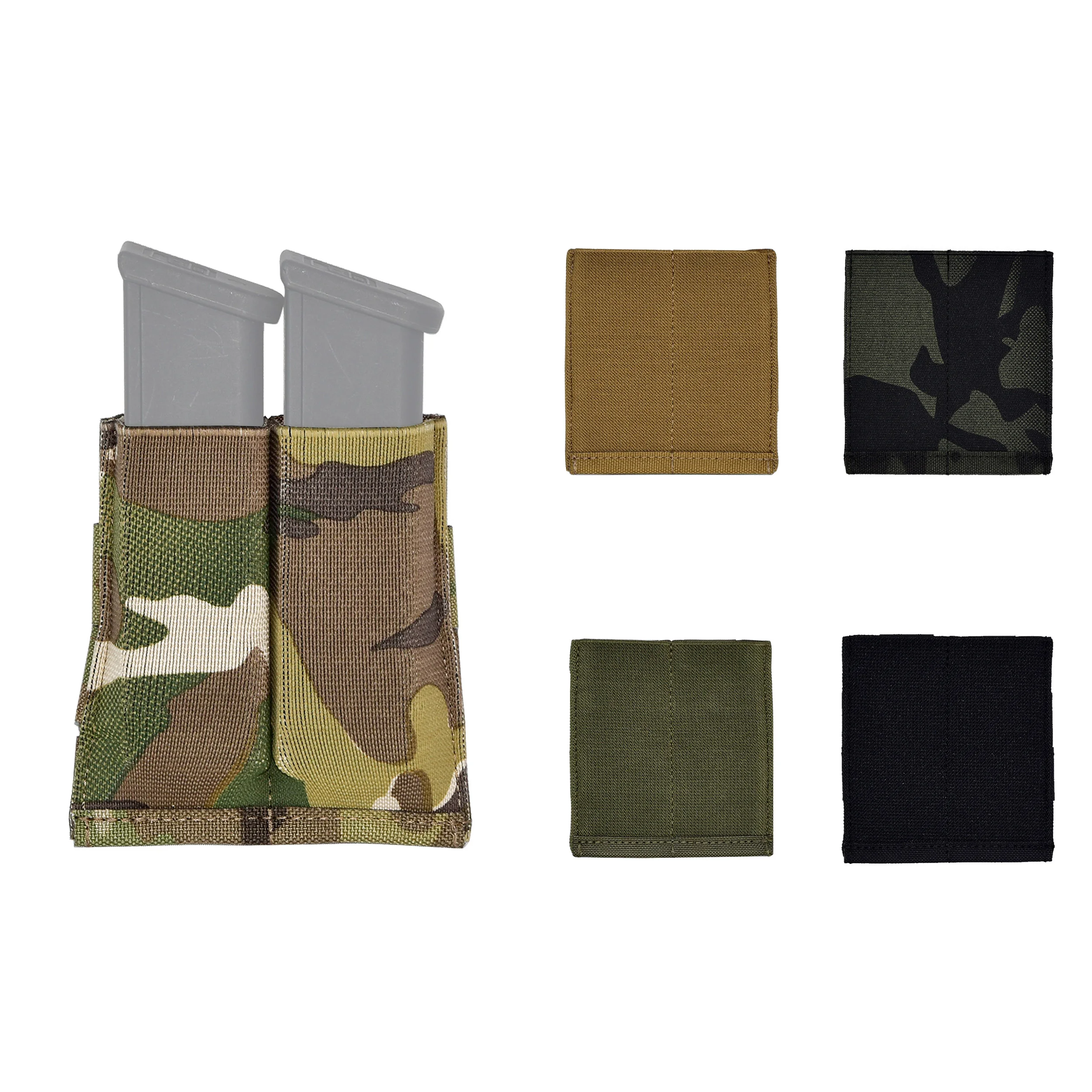 

Bfg Style Molle Magazine Bag Tactical Elastic Double Storage Bag 9mm Elastic Functional Bag Outdoor Sports Lightweight Equipment