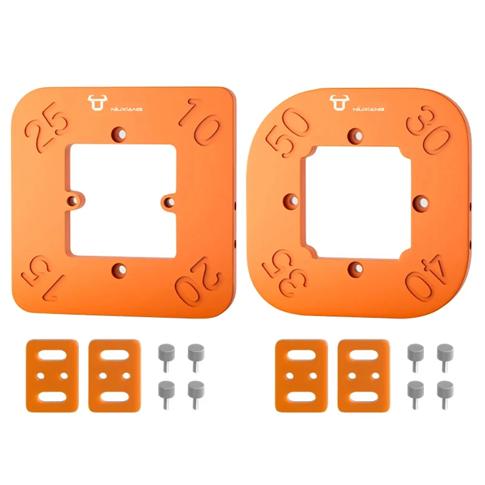 

Woodworking Router Corner Templates Jig Set R10-R50 Premium 8mm Insulated Material Laser-Cut Precision Fixing Holes and Screws