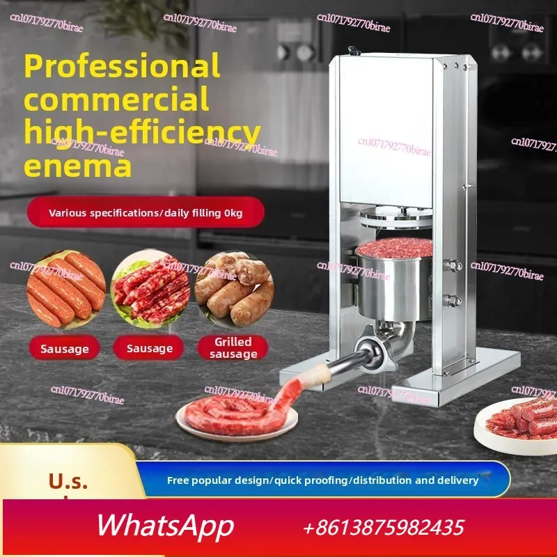 

yjq New Stainless Steel Electric Commercial Small Sausage Filling Machine Canteen Filling Machine