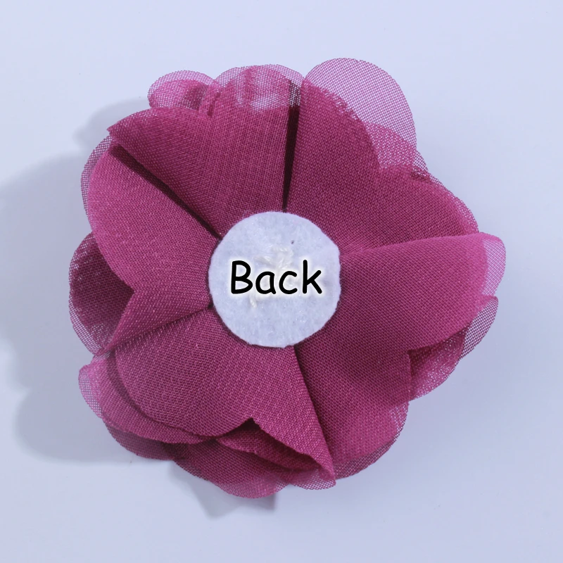 5PCS 5.5CM New Born Chiffon Fabric Flower For Home Decoration Artificial Flowers For Wedding Invitation