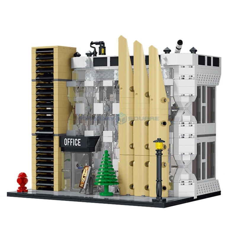 

City Office Modular Building Bricks MOC 20118 Modern Infrastructure Architecture Model Blocks DIY Toy Gift Children Boys Girls