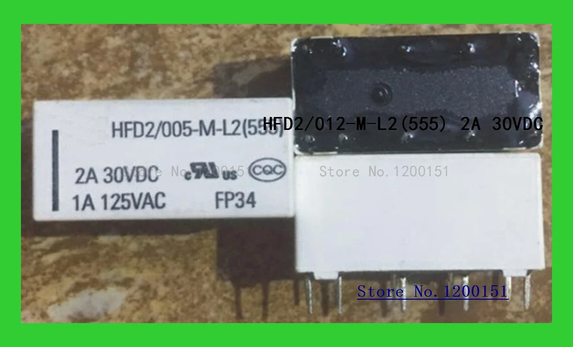 HFD2/012-M-L2(555) 2A 30VDC relay DIP-12 HFD2-012-M-L2(555)