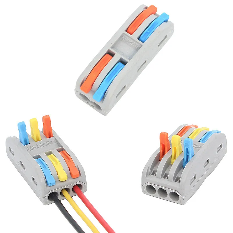 Three in Three out Quick Terminal32A 600V 3Enter3High-Power Wire Split and Parallel Connector