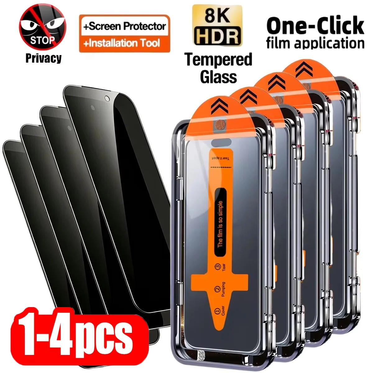 

1-4PCS Privacy Screen Protector For Poco X7 Pro X5 X3 NFC X6 5G X4 Anti-Spy Tempered Glass Poco F7 F3 M7 M4 M2 M6 F6 M5S C75 C65