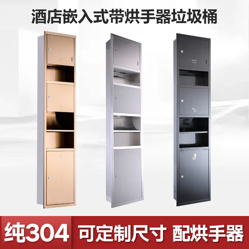 

Устройство для сушки рук из нержавеющей стали, три в одном: для мытья рук, с функцией мусорного бака, встраиваемое, универсальное.