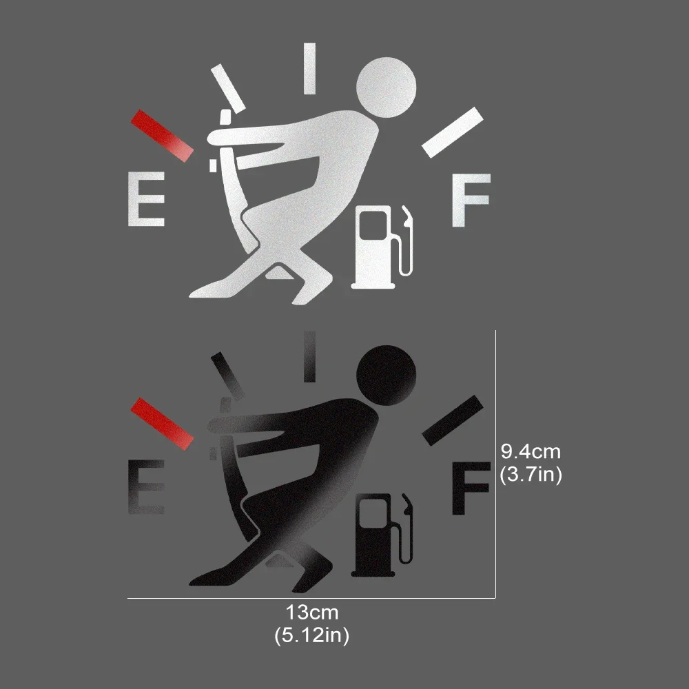 13x9.4cm Funny Gas Cap Car Sticker Refective Vinyl Decal Styling Decoration For Car Motorcycle Auto Accessories