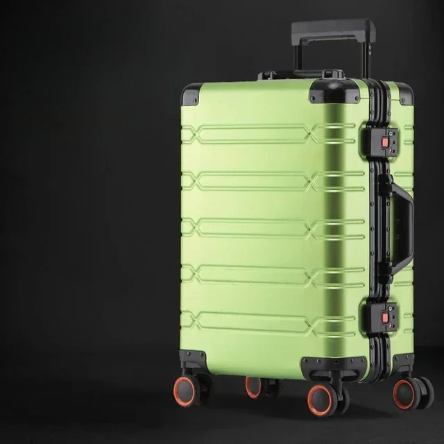 All-aluminum magnesium alloy portable suitcase universal wheel aluminum suitcase