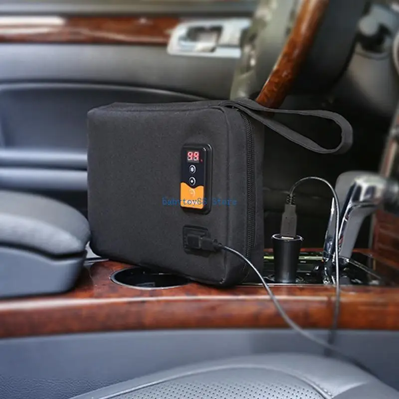 Y4UD ポータブルスマートディスプレイ用 USB ワイプウォーマー加熱ウェットタオルディスペンサーケースヒーター用ウェットティッシュペーパーホルダー